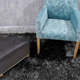 Tapete plain trecia negro 160×230