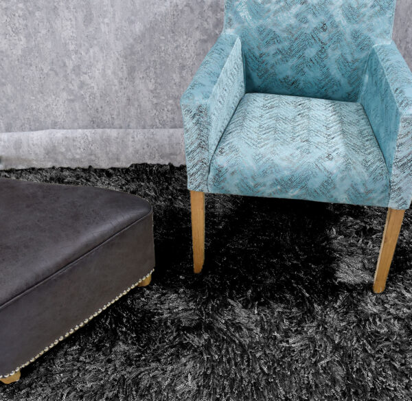 Tapete plain trecia negro 160×230